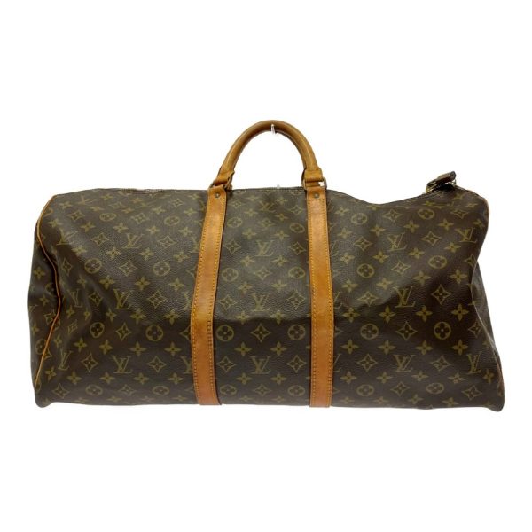 269582 4 LOUIS VUITTON Monogram PVC Keepall Boston Bag Brown