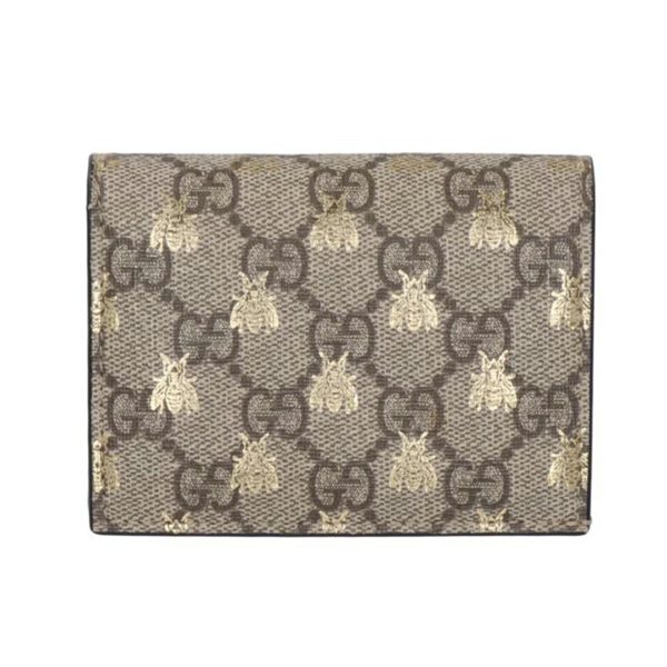 27026 1 Gucci GG Supreme Bee Compact Wallet