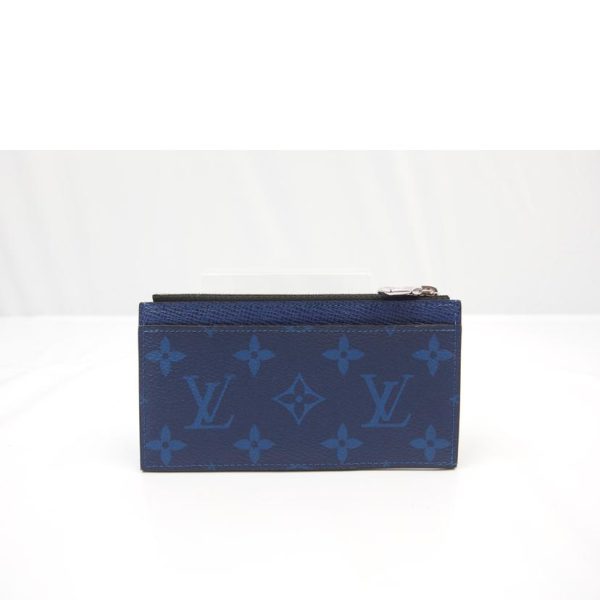 27075 1 Louis Vuitton Coin Card Holder Taiga Wallet Cobalt