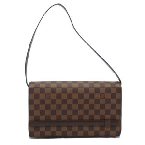 27192 1 Louis Vuitton Handle Soft Trunk Shoulder Bag Canvas Monogram Macassar Brown