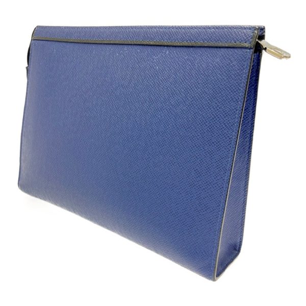 271980 3 LOUIS VUITTON Taiga Pochette Voyage MM Blue