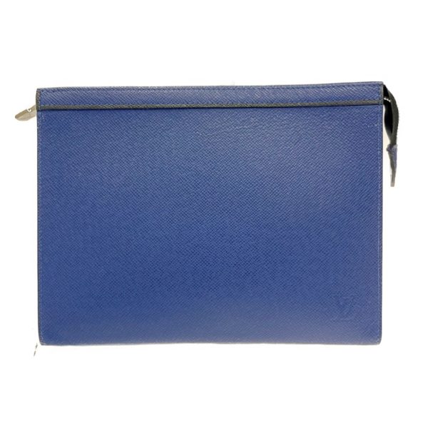 271980 4 LOUIS VUITTON Taiga Pochette Voyage MM Blue