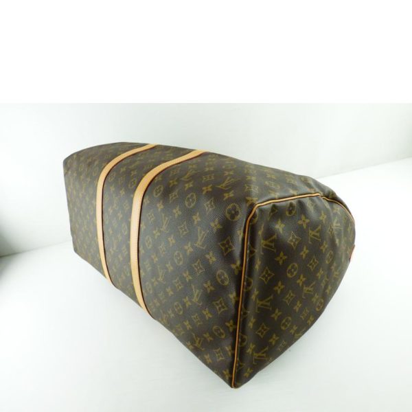 27290 3 Louis Vuitton Keepall 60 Duffel Bag Monogram Brown