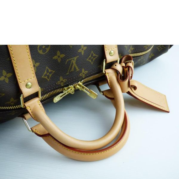 27290 4 Louis Vuitton Keepall 60 Duffel Bag Monogram Brown