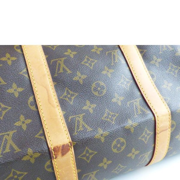 27313 6 Louis Vuitton Keepall 50 Duffel Bag Monogram Brown