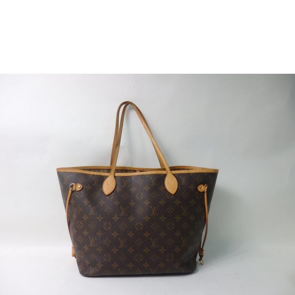 27320 2 Louis Vuitton Neverfull MM Tote Bag Monogram Beige