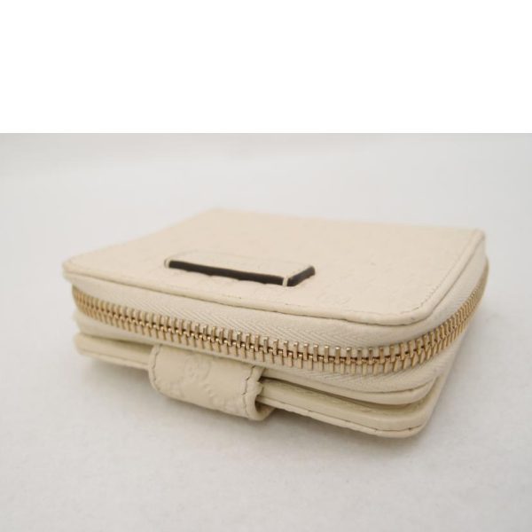 27436 3 Gucci Micro Gucci Bifold Wallet White