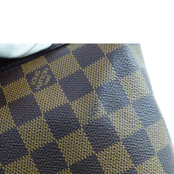 27436 7 Louis Vuitton Illovo MM Shoulder Bag Damier Ebene Brown