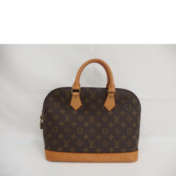 27632 2 Louis Vuitton Alma Monogram Handbag Brown