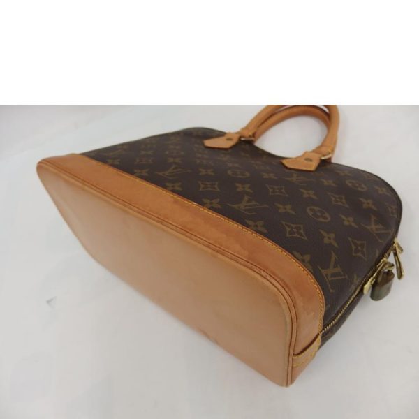 27632 4 Louis Vuitton Alma Monogram Handbag Brown