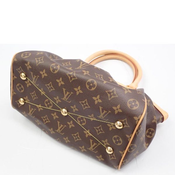 27656 3 Louis Vuitton Tivoli PM Monogram Handbag Brown