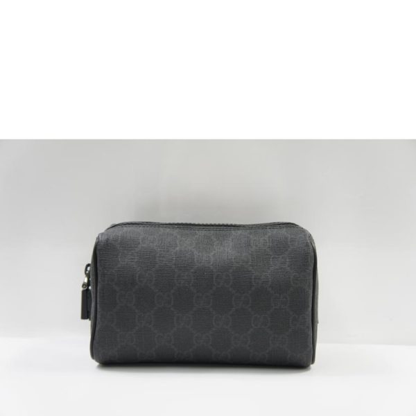 27738 2 Gucci GG Supreme Pouch Black