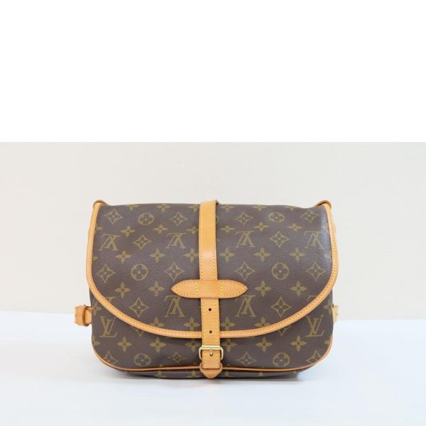 27805 2 Louis Vuitton Saumur 30 Monogram Bag Brown