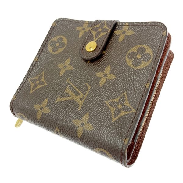 278242 2 LOUIS VUITTON Monogram PVC Compact Zip Bifold Wallet Brown