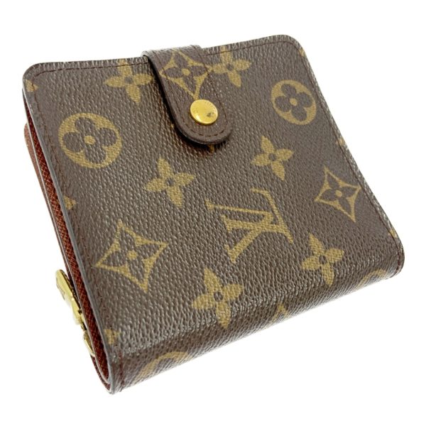 278242 3 LOUIS VUITTON Monogram PVC Compact Zip Bifold Wallet Brown