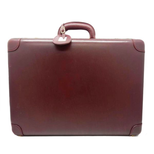 27825 1 Gucci Old Gucci Leather Attache Case Bordeaux