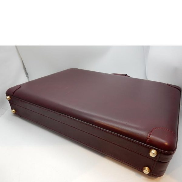 27825 3 Gucci Old Gucci Leather Attache Case Bordeaux