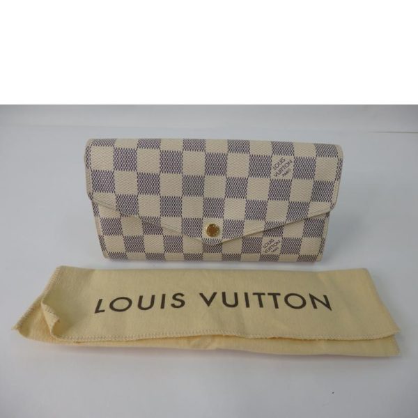 27853 8 Louis Vuitton Portefeuil Sala Damier Wallet Azur