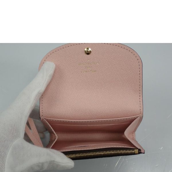 27949 4 Louis Vuitton Portomone Rosalie Monogram Wallet Rose Ballerine