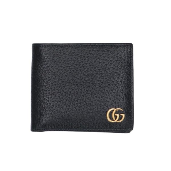 27992 1 Gucci Gg Marmont Bi fold Wallet Black