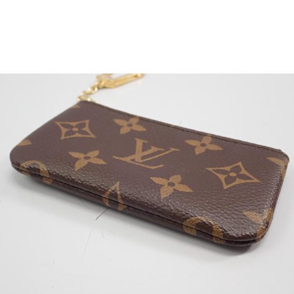 28014 3 Louis Vuitton Pochette Cle Monogram Handbag Brown