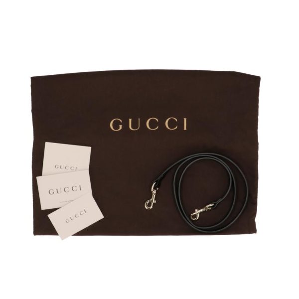 28014 5 Gucci Soho Enamel Handbag Black