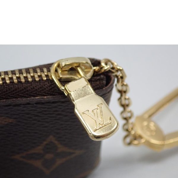 28014 8 Louis Vuitton Pochette Cle Monogram Handbag Brown