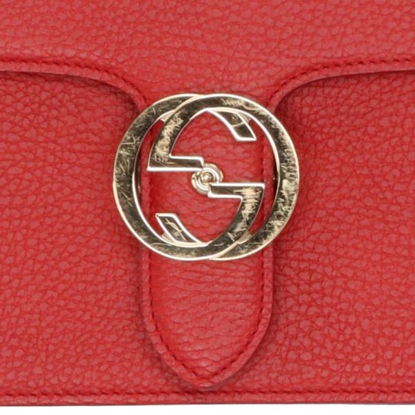 28021 7 Gucci Interlocking G Leather Shoulder Bag