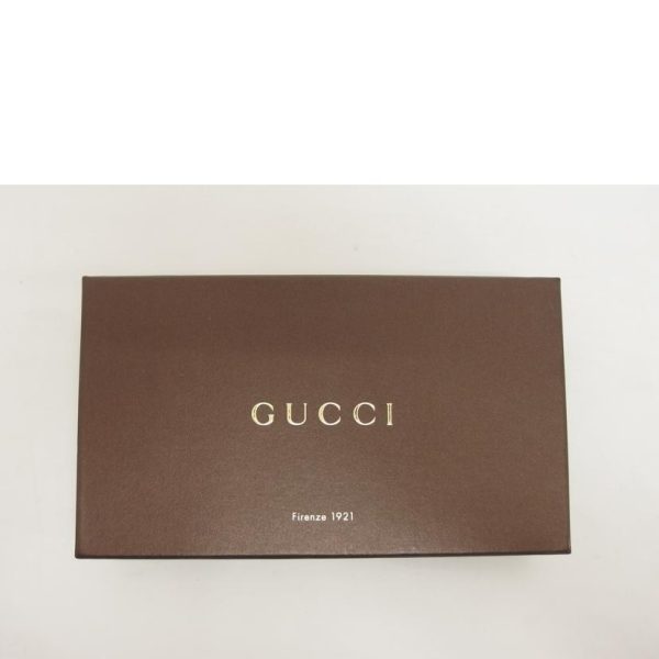 28027 9 Gucci Interlocking G Round Zipper Long Wallet Black