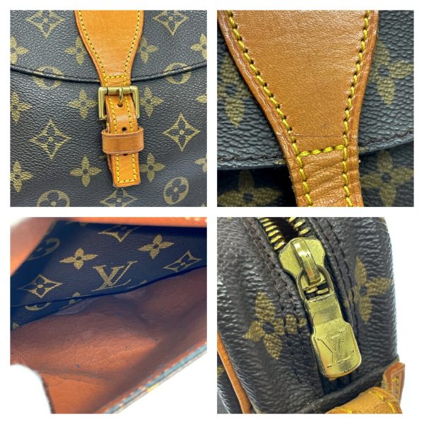 280666 9 LOUIS VUITTON Monogram PVC Genefeuille 25 Shoulder Bag Brown