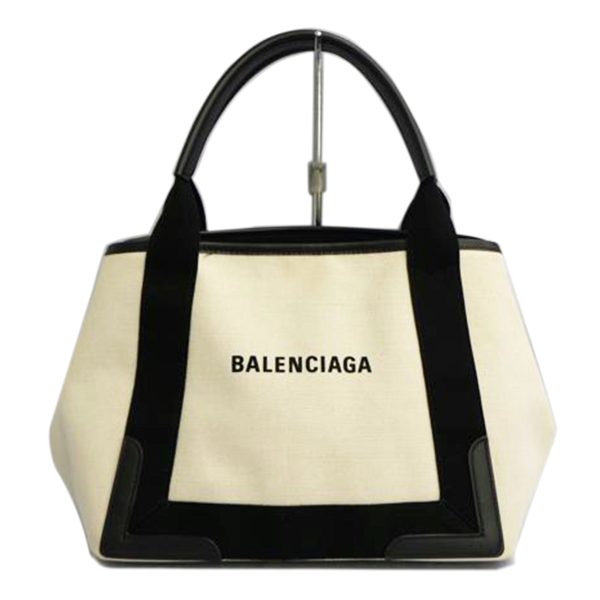 28117 1 Balenciaga Navy Cabas S Tote Bag Black