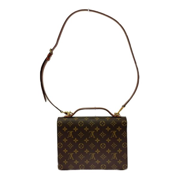 281398 5 LOUIS VUITTON Monogram PVC Monceau 26 2WAY Handbag Brown