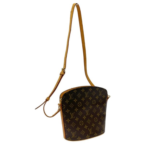 281561 2 LOUIS VUITTON Monogram PVC Drouot Shoulder Bag Brown