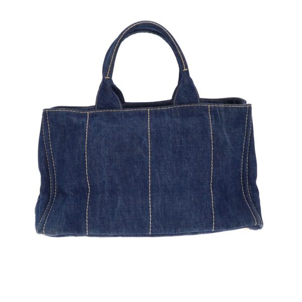 28158 2 Prada Kanapa Tote Bag Blue Denim