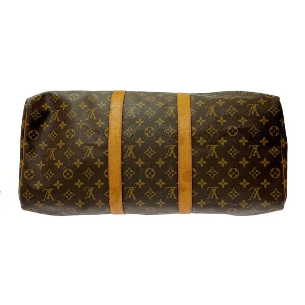 281618 5 LOUIS VUITTON Monogram PVC Keepall Boston Bag Brown