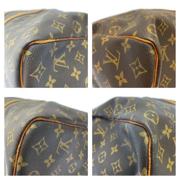 281618 6 LOUIS VUITTON Monogram PVC Keepall Boston Bag Brown