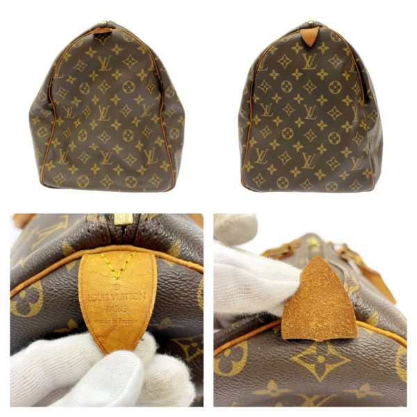 281618 8 LOUIS VUITTON Monogram PVC Keepall Boston Bag Brown