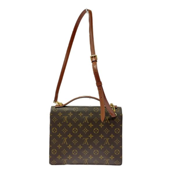 281637 5 LOUIS VUITTON Monogram PVC Monceau 28 2WAY Handbag Brown