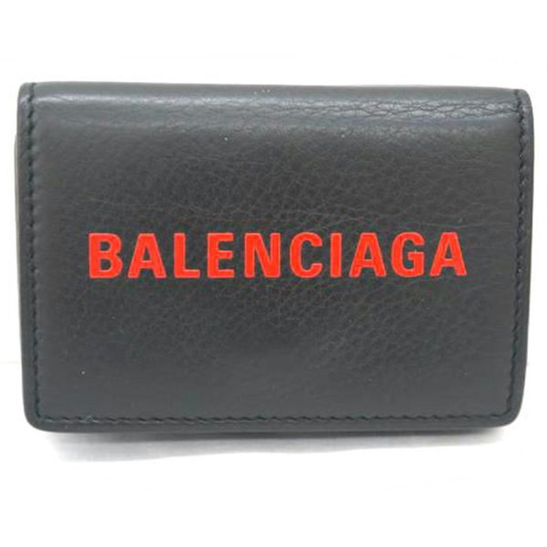 28186 1 Balenciaga Everyday Mini Wallet Black