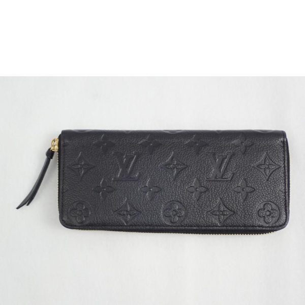 28201 1 Louis Vuitton Portefeuil Clemence Empreinte Wallet Black