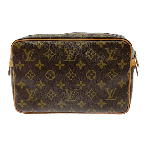 282044 4 LOUIS VUITTON Monogram PVC Compiegne Shoulder Bag Brown