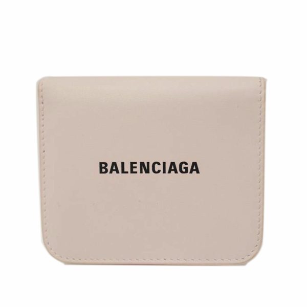 28207 1 Balenciaga Cash Flap Bi Fold Wallet Pink