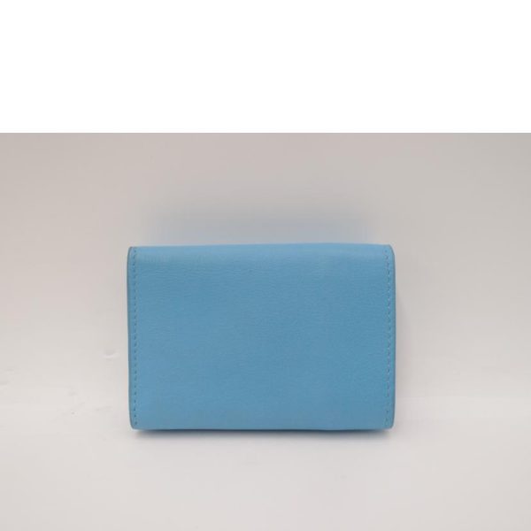 28214 2 Balenciaga Paper Mini Wallet Bag Blue