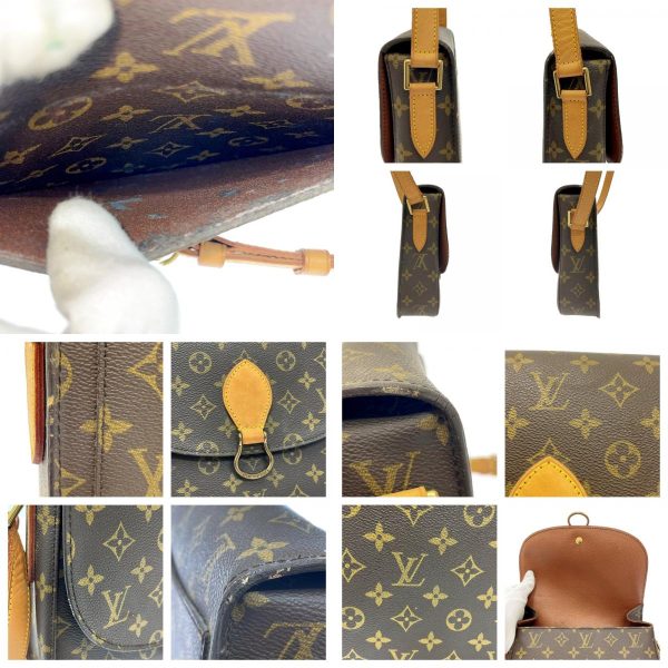 282434 10 c LOUIS VUITTON Monogram PVC Saint Cloud Shoulder Bag Brown