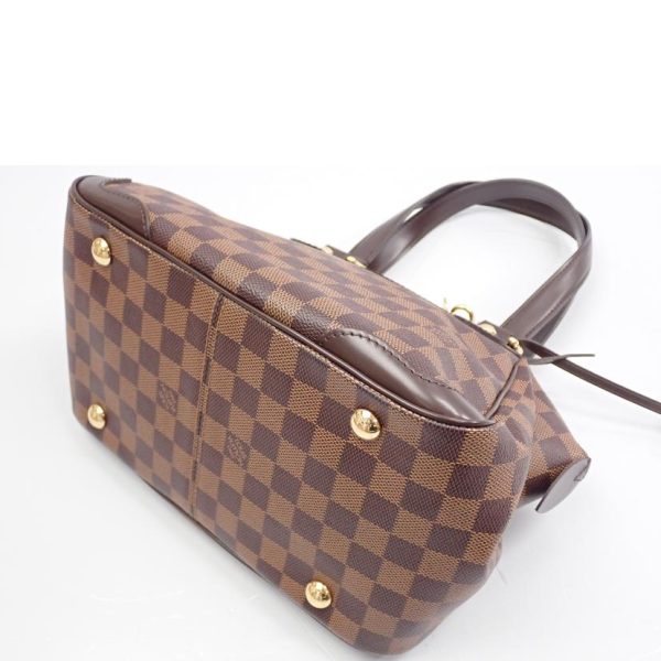 28264 3 Louis Vuitton Verona PM Damier Ebene Handbag Brown