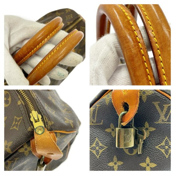 283302 9 LOUIS VUITTON Monogram PVC Speedy Boston Bag Brown