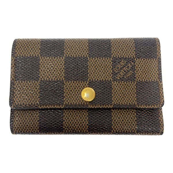 283412 1 LOUIS VUITTON Damier PVC Multicle Key Case Brown