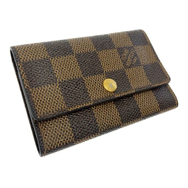 283412 3 LOUIS VUITTON Damier PVC Multicle Key Case Brown