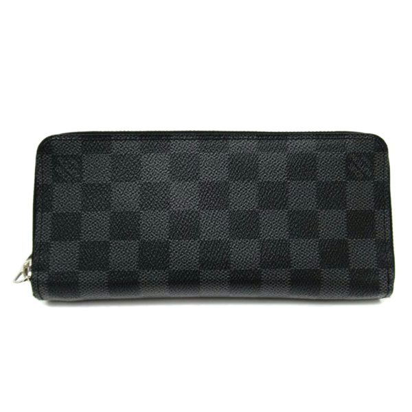 28424 1 Louis Vuitton Zippy Wallet Vertical Damier Graphite Wallet Black