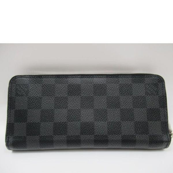 28424 2 Louis Vuitton Zippy Wallet Vertical Damier Graphite Wallet Black